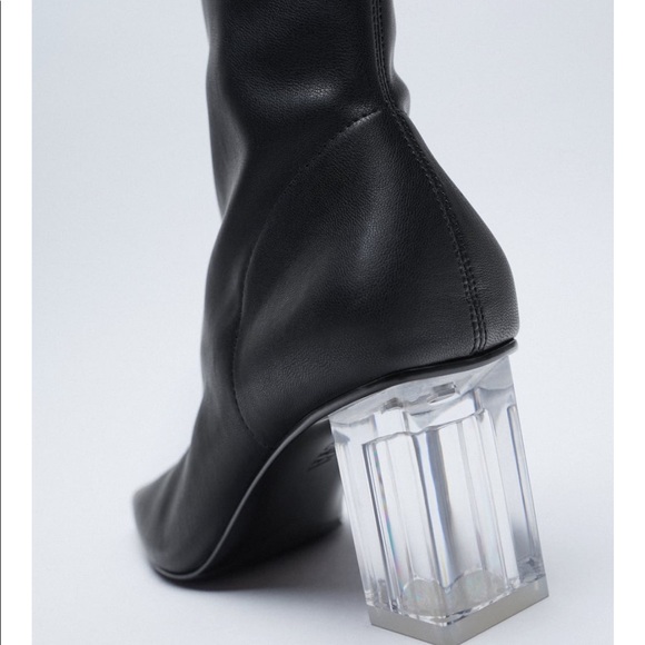 Zara methacrylate heels ankle boots - Picture 2 of 10